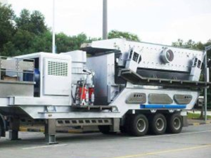 輪胎移動式建筑垃圾處理生產線