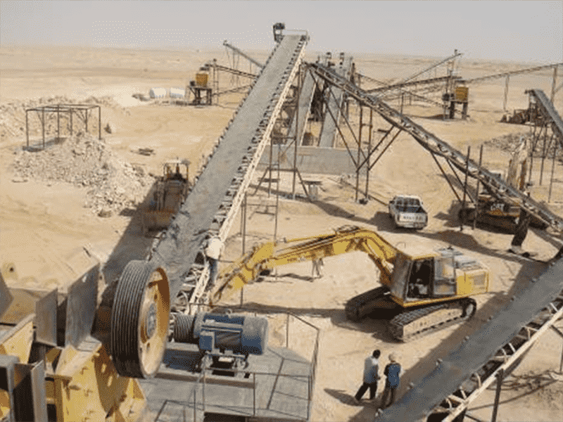 沙特600t/h 石灰石破碎生产线 沙特600t/h 石灰石破碎生产线